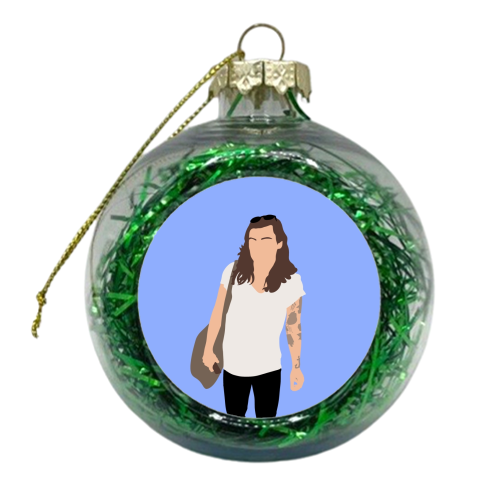 Boy band styles airport 2016 - xmas bauble by The Girl Next Draw