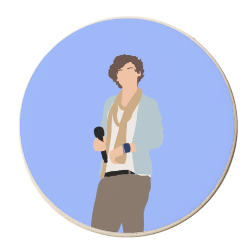 Boy band styles audition 2010 - personalised beer coaster by The Girl Next Draw