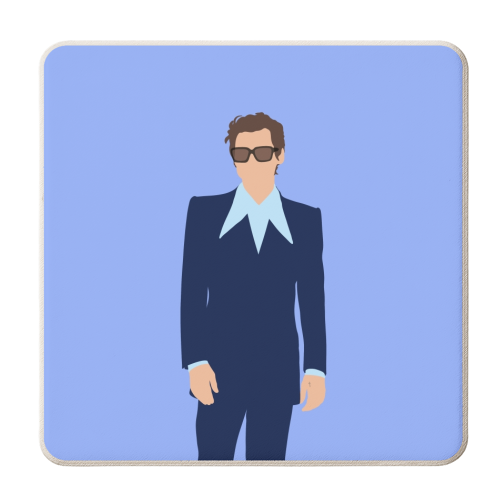 Boy band styles collar 2022 - personalised beer coaster by The Girl Next Draw