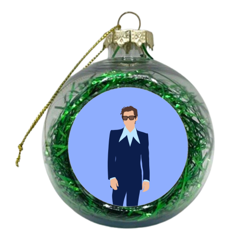 Boy band styles collar 2022 - xmas bauble by The Girl Next Draw