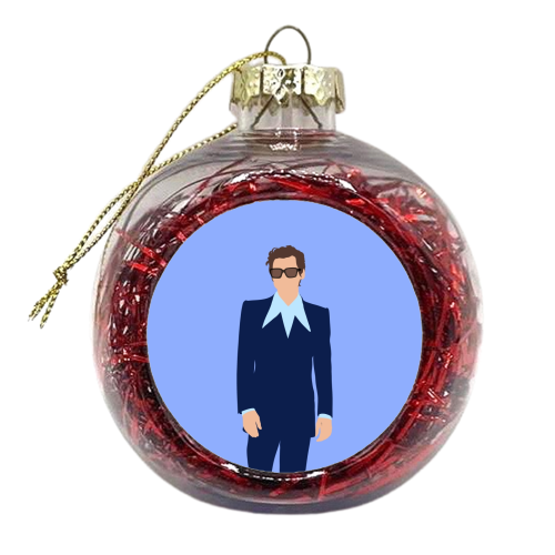 Boy band styles collar 2022 - xmas bauble by The Girl Next Draw