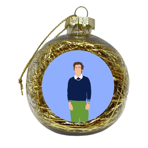 Boy band styles preppy 2020 - xmas bauble by The Girl Next Draw