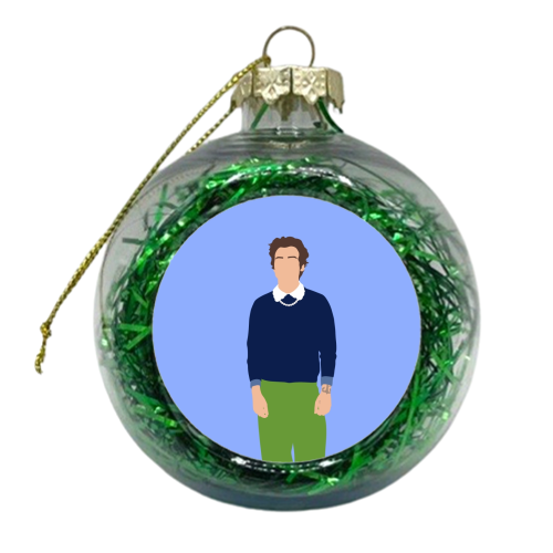 Boy band styles preppy 2020 - xmas bauble by The Girl Next Draw