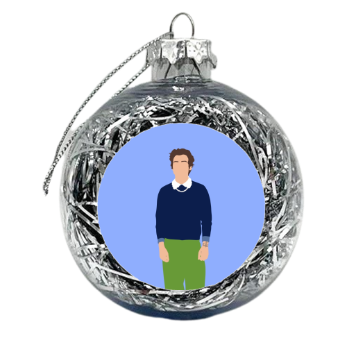 Boy band styles preppy 2020 - xmas bauble by The Girl Next Draw