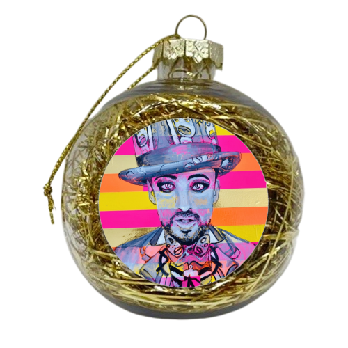 Boy George - xmas bauble by Kirstie Taylor