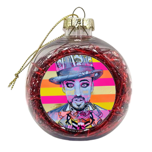 Boy George - xmas bauble by Kirstie Taylor