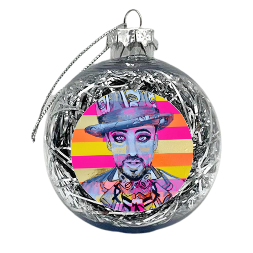 Boy George - xmas bauble by Kirstie Taylor