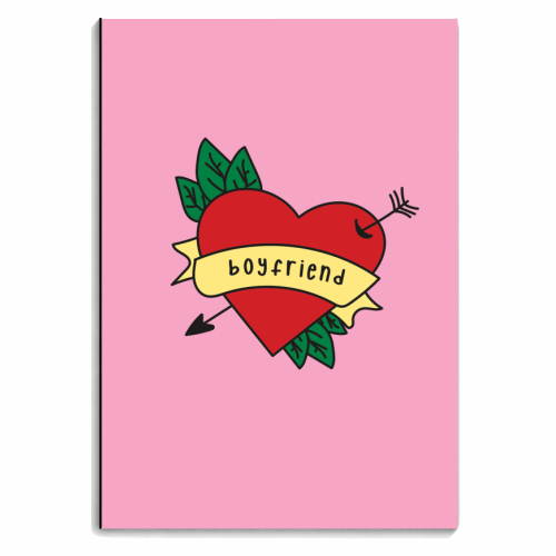 Boyfriend Love - personalised A4, A5, A6 notebook by Laura Lonsdale