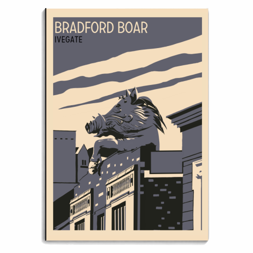 Bradford Boar, Ivegate - personalised A4, A5, A6 notebook by Richard O'Neill