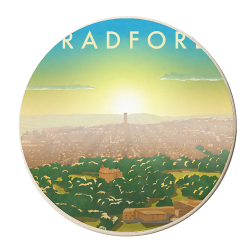 Bradford - personalised beer coaster by Richard O'Neill