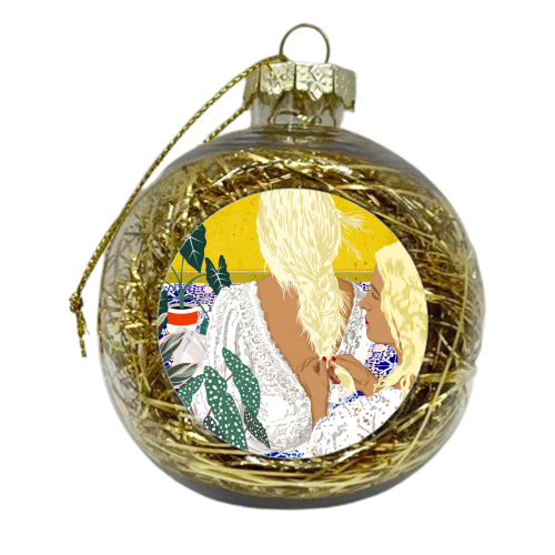 Braid Besties - xmas bauble by Uma Prabhakar Gokhale