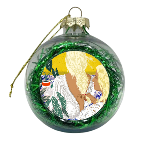 Braid Besties - xmas bauble by Uma Prabhakar Gokhale