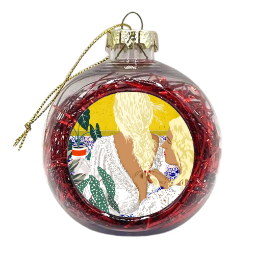 Braid Besties - xmas bauble by Uma Prabhakar Gokhale