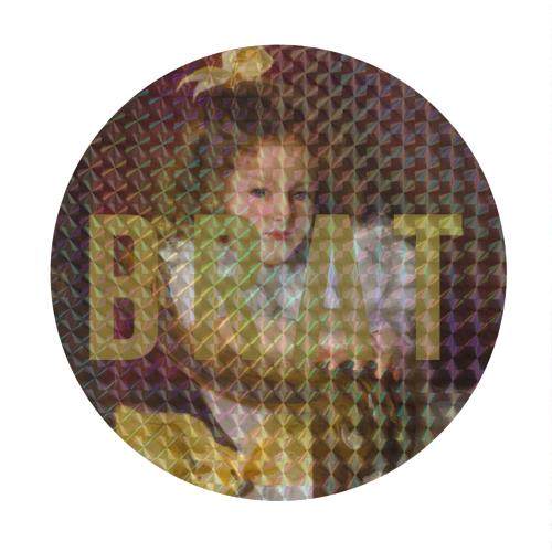 BRAT - Circle Sticker by The 13 Prints