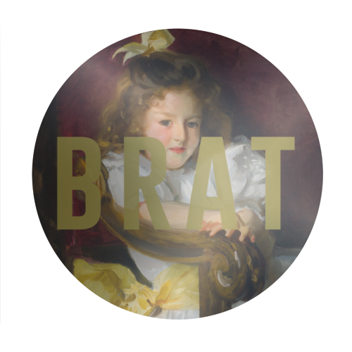 BRAT - Circle Sticker by The 13 Prints