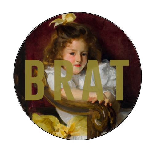 BRAT - Circle Sticker by The 13 Prints