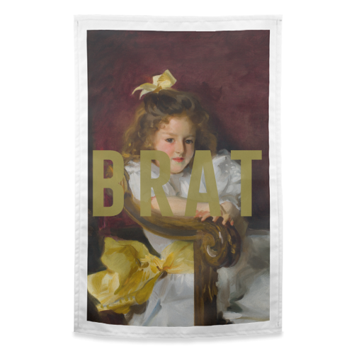 BRAT - funny tea towel by The 13 Prints