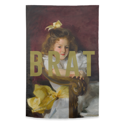 BRAT - funny tea towel by The 13 Prints