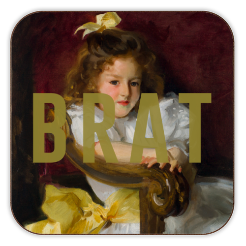 BRAT - personalised beer coaster by The 13 Prints