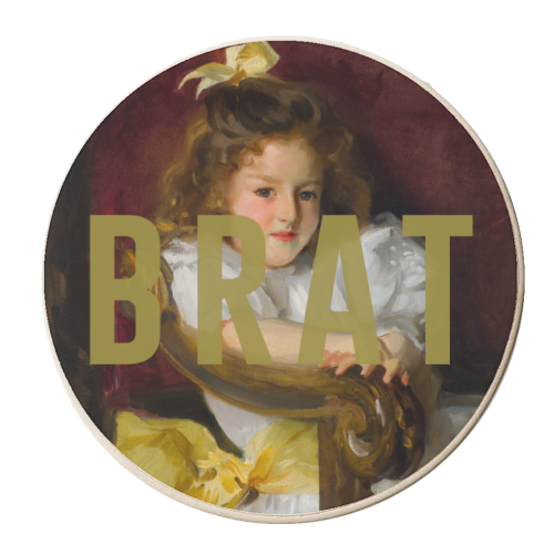 BRAT - personalised beer coaster by The 13 Prints