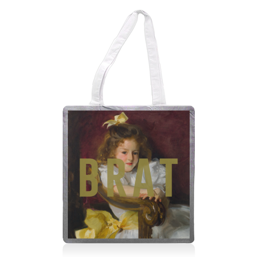 BRAT - printed canvas tote bag by The 13 Prints