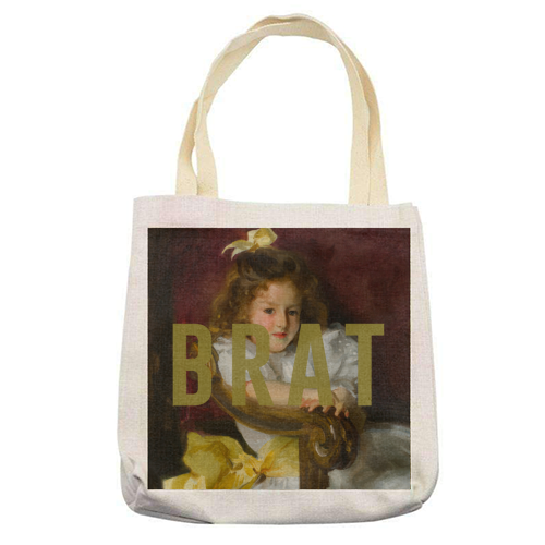 BRAT - printed canvas tote bag by The 13 Prints