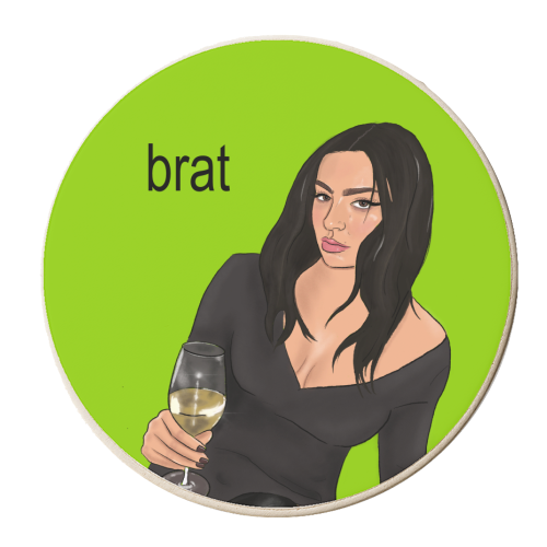 brat summer - personalised beer coaster by The Queer Store