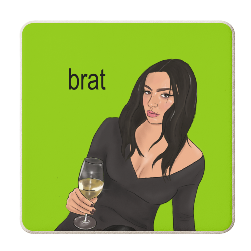 brat summer - personalised beer coaster by The Queer Store
