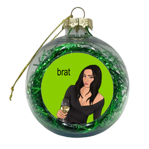 brat summer - xmas bauble by The Queer Store