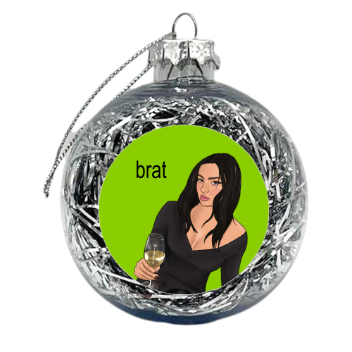 brat summer - xmas bauble by The Queer Store