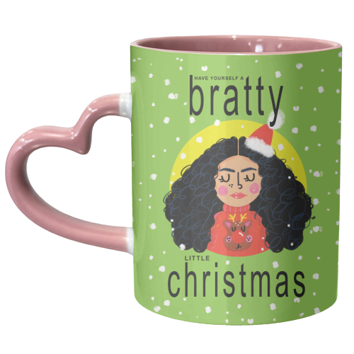 BRATTY CHRISTMAS - unique mug by Nichola Cowdery