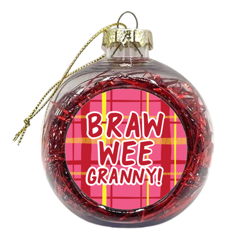 Braw wee Granny! - xmas bauble by The Boy and the Bear