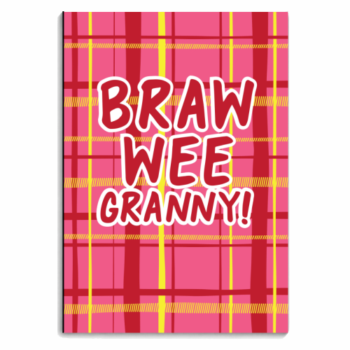 Braw wee Granny! - personalised A4, A5, A6 notebook by The Boy and the Bear