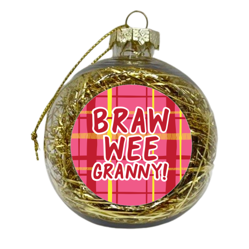 Braw wee Granny! - xmas bauble by The Boy and the Bear