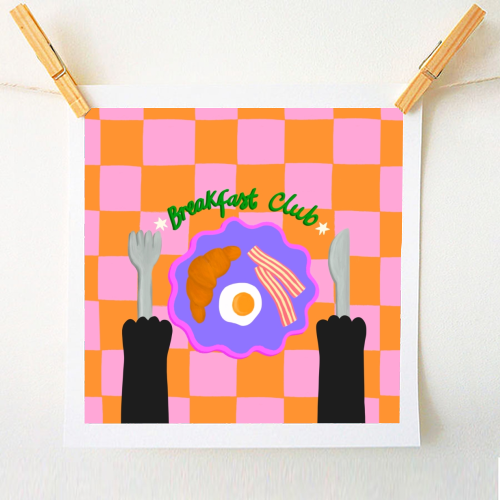 Breakfast Club - A1 - A4 art print by The Paper Tail