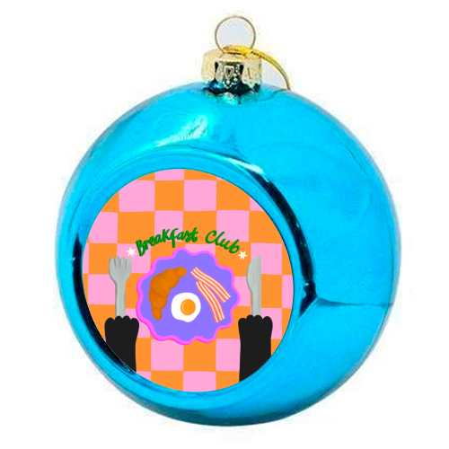 Breakfast Club - colourful christmas bauble by The Paper Tail