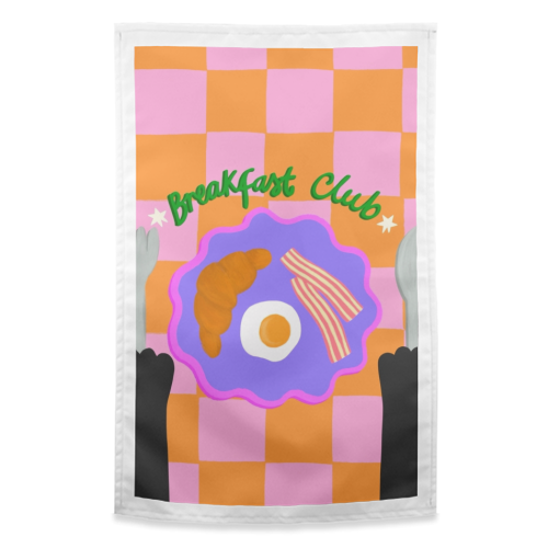 Breakfast Club - funny tea towel by The Paper Tail