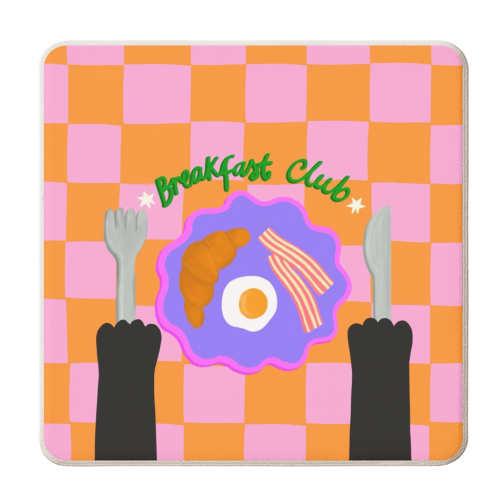 Breakfast Club - personalised beer coaster by The Paper Tail