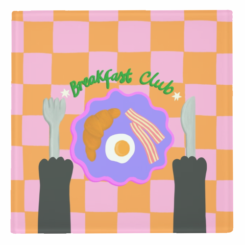 Breakfast Club - personalised beer coaster by The Paper Tail