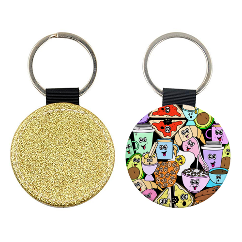 Breakfast - keyring by Sophie Florence Design