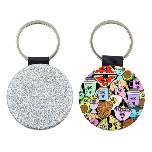 Breakfast - keyring by Sophie Florence Design
