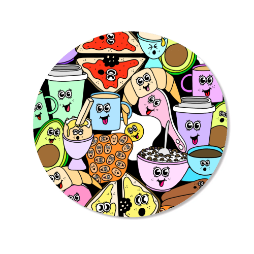 Breakfast - Magnet by Sophie Florence Design