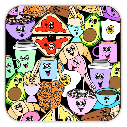 Breakfast - personalised beer coaster by Sophie Florence Design