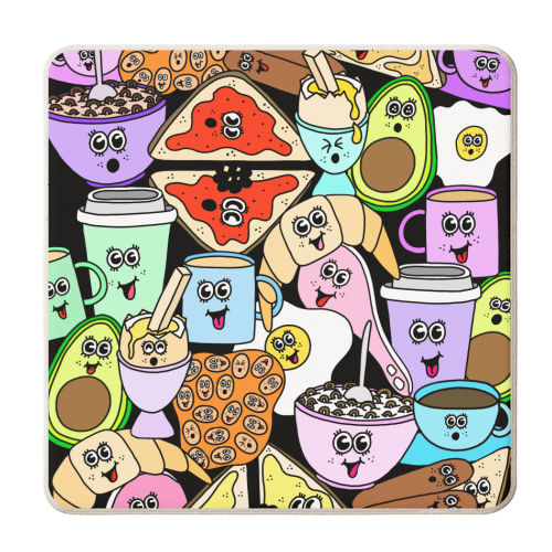 Breakfast - personalised beer coaster by Sophie Florence Design