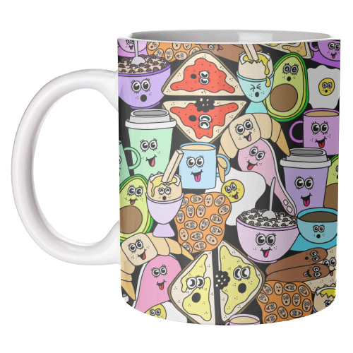 Breakfast - unique mug by Sophie Florence Design
