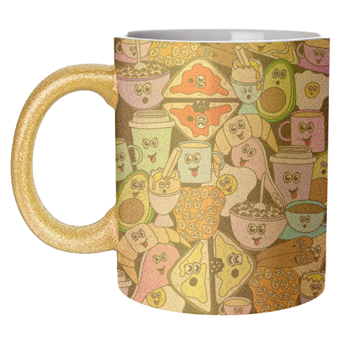 Breakfast - unique mug by Sophie Florence Design