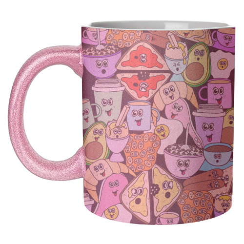 Breakfast - unique mug by Sophie Florence Design
