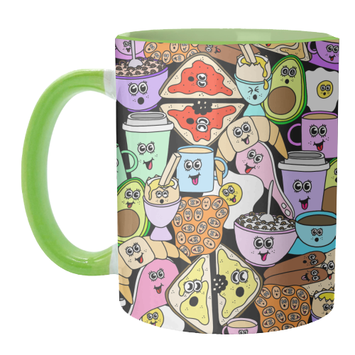 Breakfast - unique mug by Sophie Florence Design