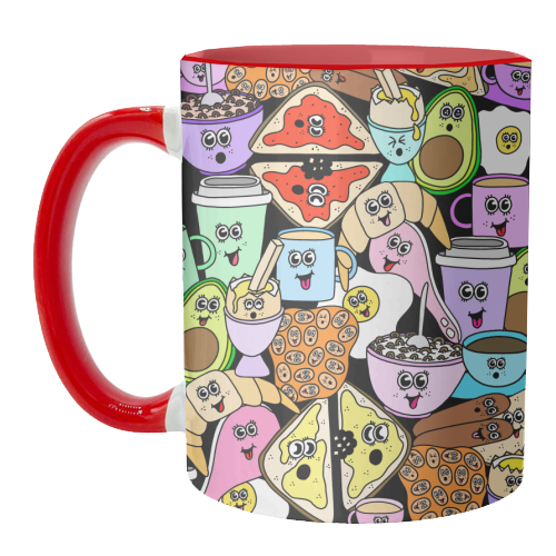 Breakfast - unique mug by Sophie Florence Design