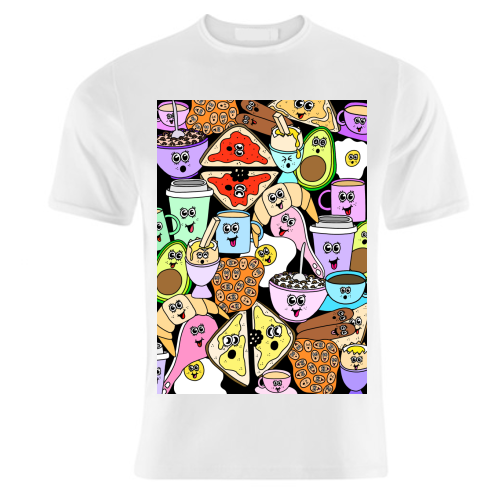 Breakfast - unique t shirt by Sophie Florence Design